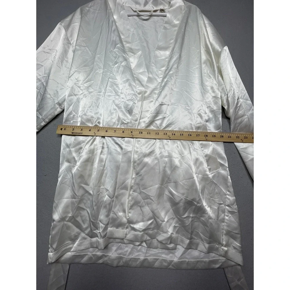 Victoria's Secret Robe Satin White Womens S/M